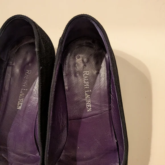 RALPH LAUREN Purple Label Women's Black Suede Ballet Flats | 6 B - Picture 4 of 6